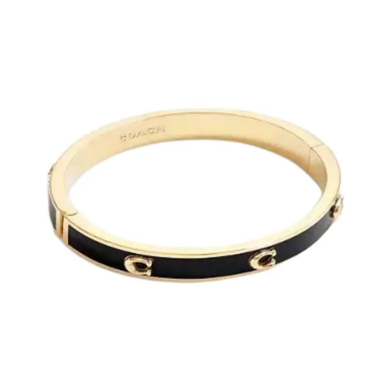 COACH Metal Bangles Unisex Gold-0