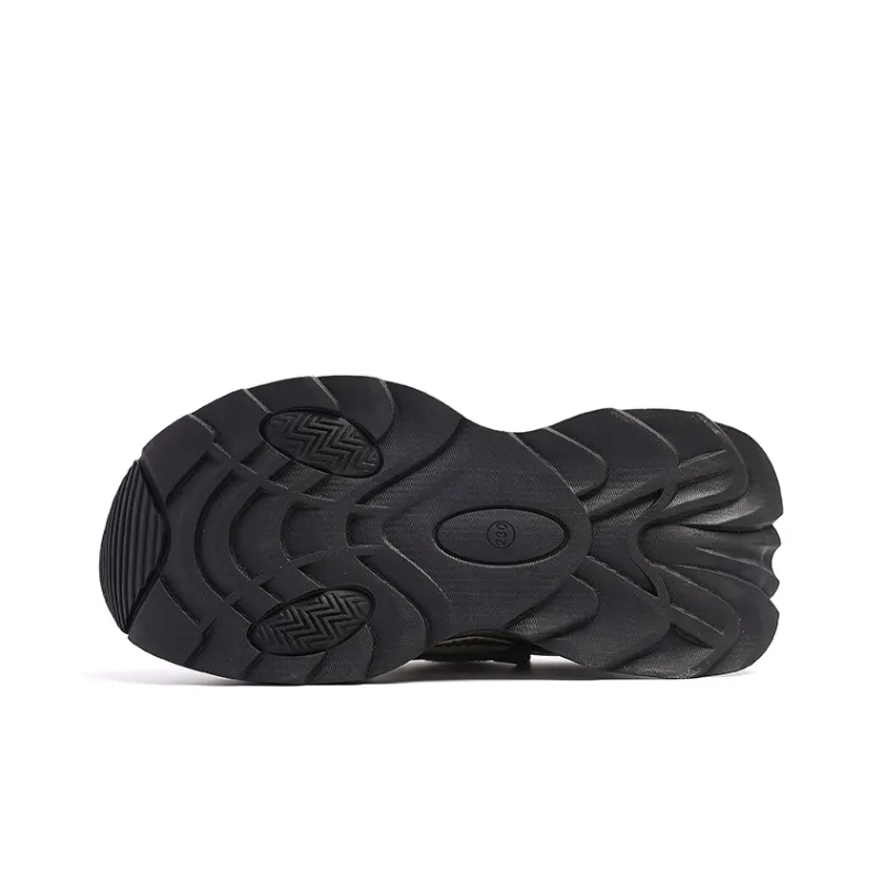 BURGELY Anti Slip Wear Resistant Low Top Chunky Sneakers Women's-11