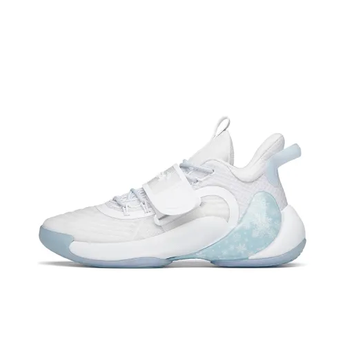 ANTA Water Flower 3 Basketball Shoes Men Low-Top White/Blue