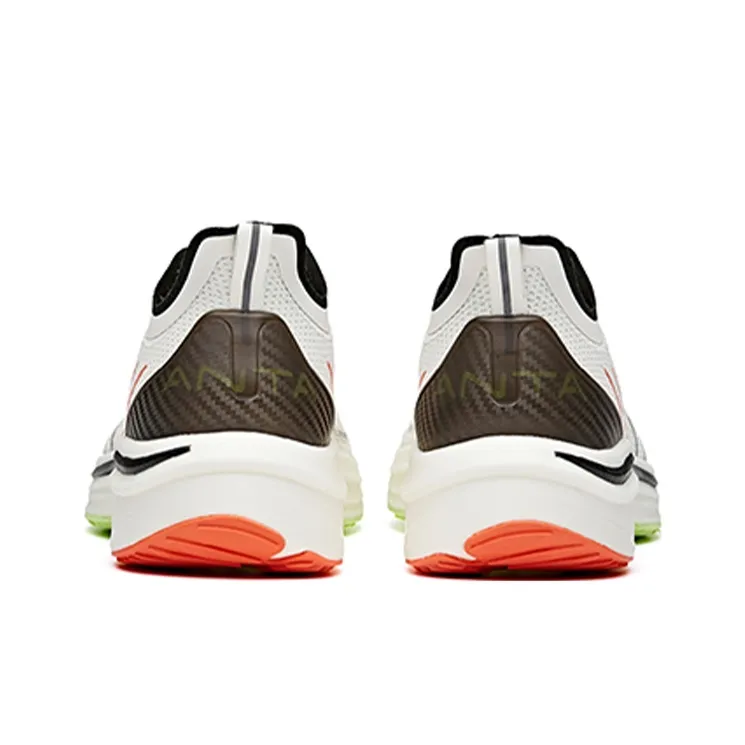 Anta MACH Mach 1.0 Low-Top Running Shoes Men's White Black Orange-4