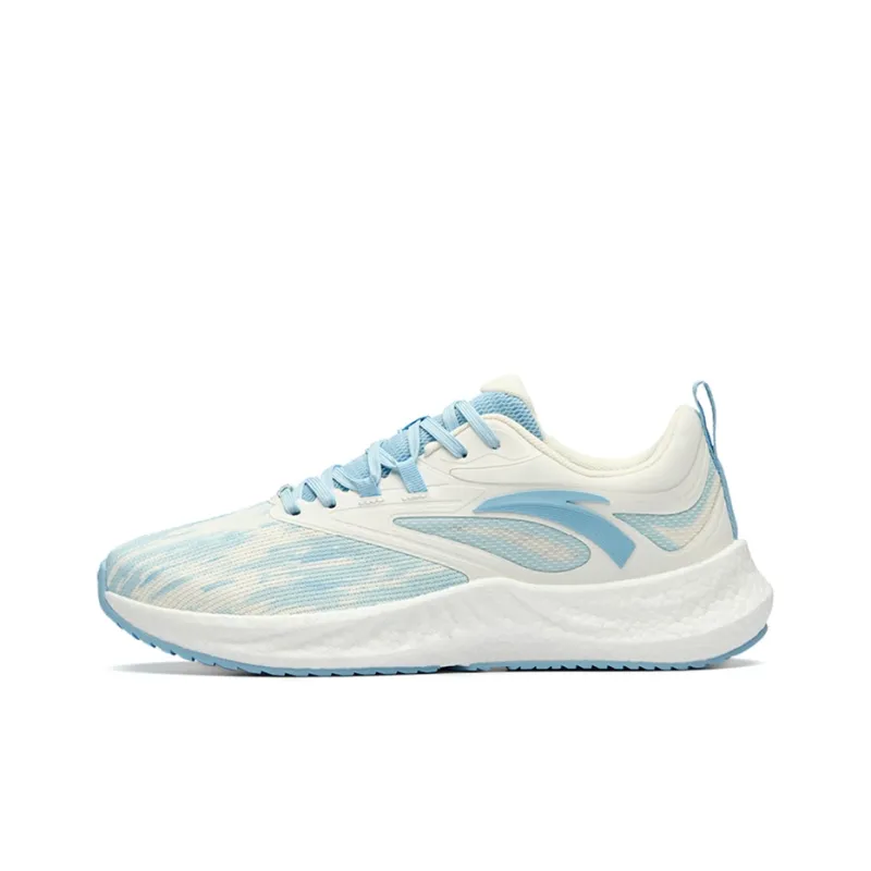 Anta Martian Foam Breathable Lightweight Low Top Running Shoes Men's White Blue-0