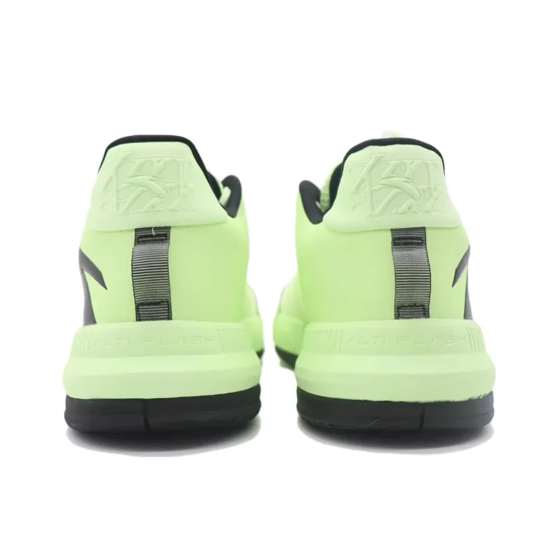 Anta Qingkuang TD Wear-Resistant Cushioning Slip-Resistant Low-Top Performance Basketball Shoes Men's Neon Green-4