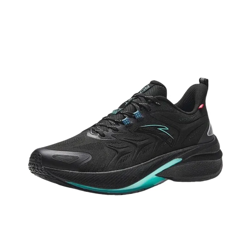 Anta Rocket 5.0 Anti Slip Wear Resistant Low Top Running Shoes Men's Black-1