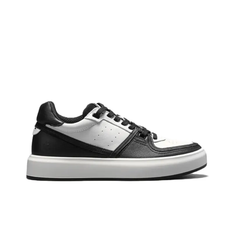 Ecco Street ACE Low-Top Skateboard Shoes Women's -Colors: Black/Gray/White-1