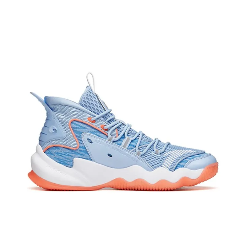 Anta Berserk 2 Cushioning, Slip Resistant, And Abrasion Resistant High Top Basketball Shoes Dazzling Blue-1