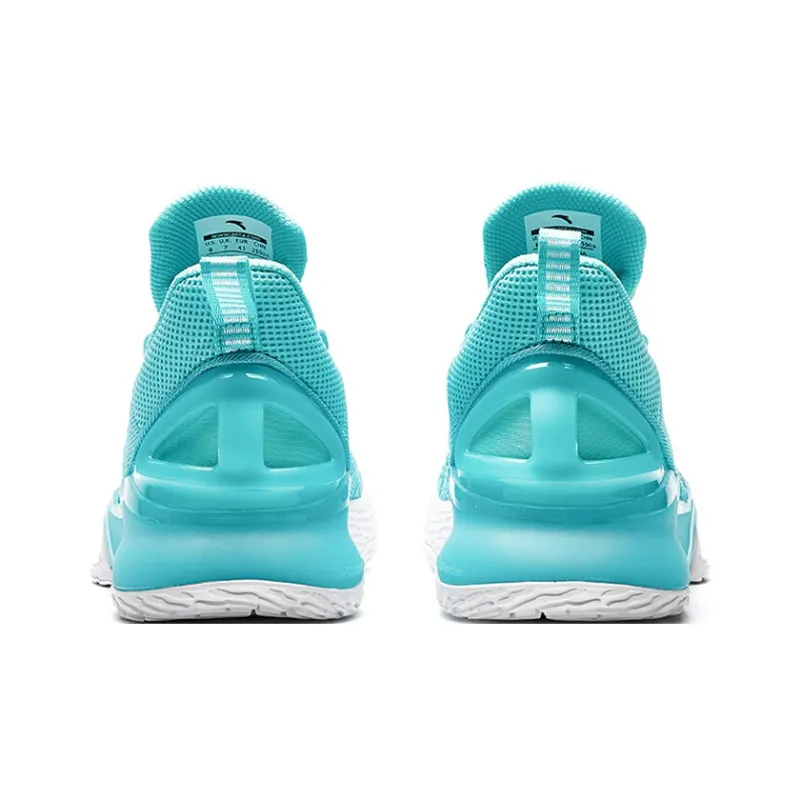 Anta Light Cavalry 3 Cushioning Anti-Slip And Wear-Resistant Low-Top Basketball Shoes Men's Fluorescent Aqua Green-3