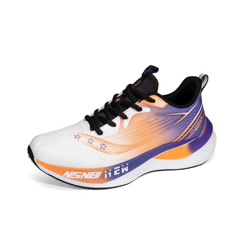ANDEZHANMUSI Cushioning, Slip Resistant, And Abrasion Resistant Low Top Running Shoes Men's-1