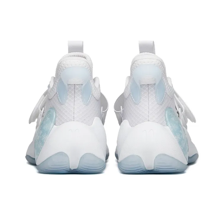 ANTA Water Flower 3 Basketball Shoes Men Low Top White/Blue-4