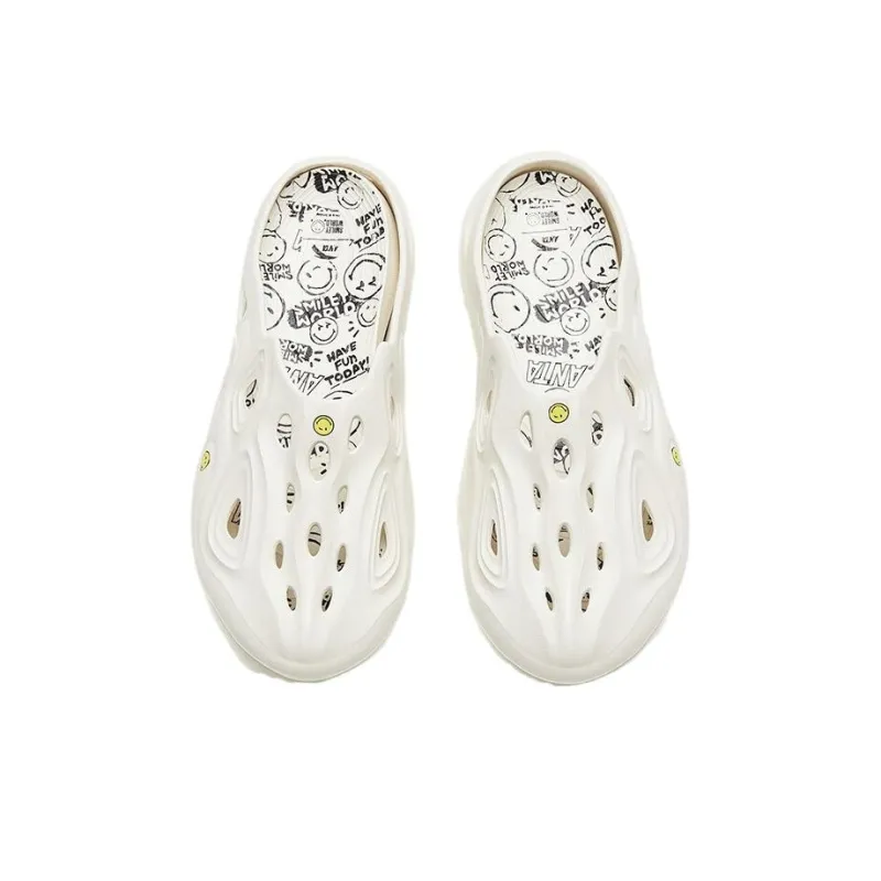Anta Chaobai 1.0 Quiet Slide Slippers Men's White-2