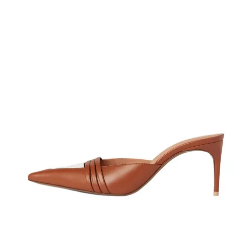 Malone Souliers Closed Toe Slippers 7cm Women's Tan