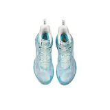 ANTA Star Mountain Basketball Shoes Men High-Top Sea Cyan/White