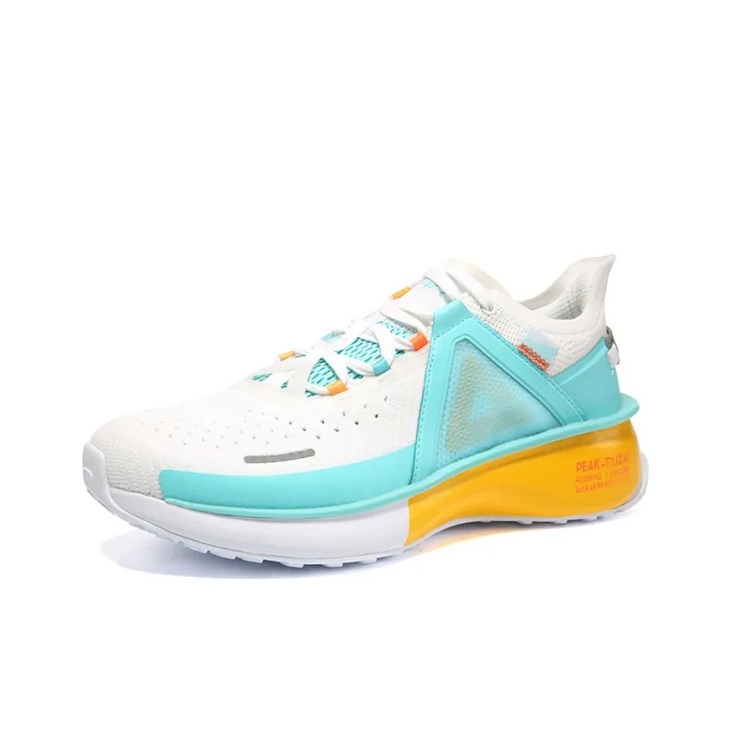PEAK Tai Chi 2.0 Pro Cushioning Anti-Slip And Wear-Resistant Low-Top Taichi Running Shoes Men's White Blue-2