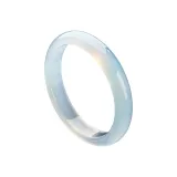 Ice-Clear Blue Flat inside Bangle (Peaceful Bangle)