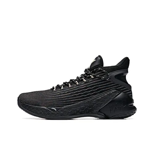 Anta KT4 Thompson Durable Breathable High Top Basketball Shoes Black