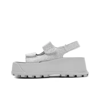 CAMEIDO Beach Sandals Women's Silver