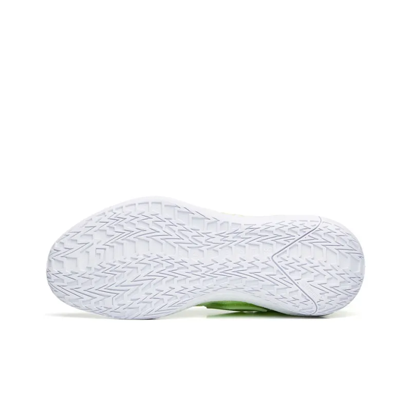 Anta Hengsao4 Cushioning Anti-Slip And Wear-Resistant Rebound Low-Top Performance Basketball Shoes Men's White Green-5