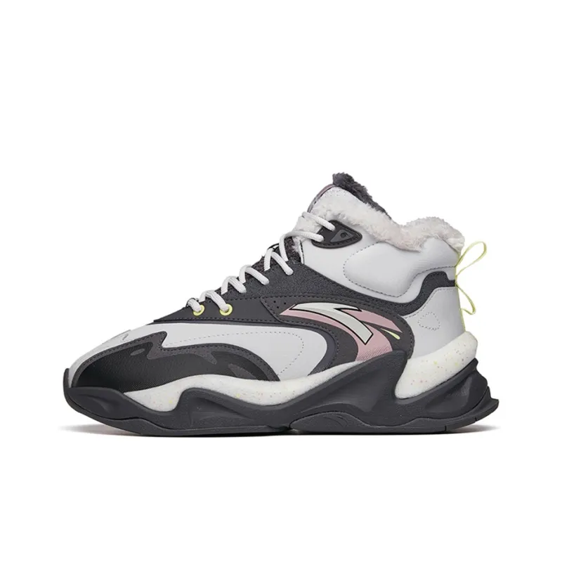 Anta Pulse High Top Casual Shoes Men's Gray-0