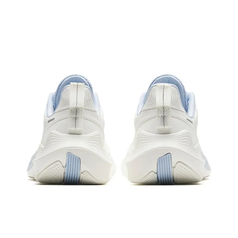 Anta New Stinger Anti Slip Wear Resistant Low Top Sprint Running Shoes Women's Ivory White Oxygen Blue-3