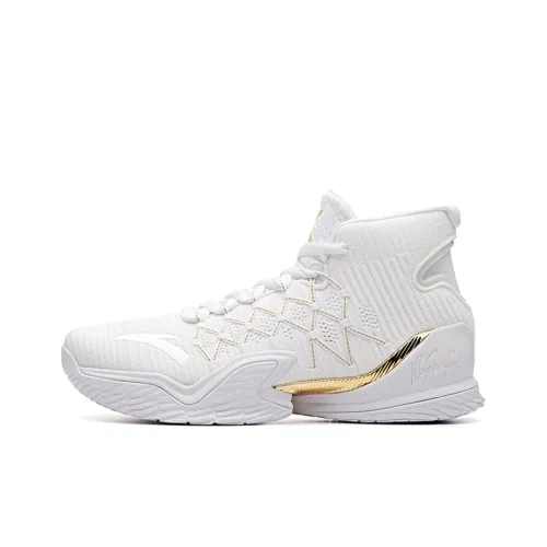 Anta KT3 KT FINALS High Top Basketball Shoes Men's White Gold