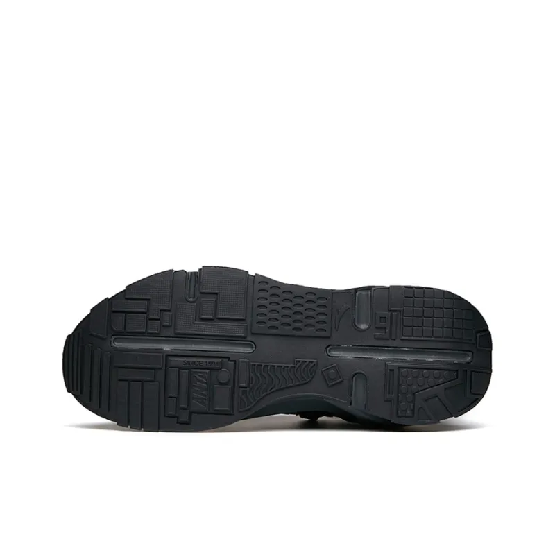 Anta AT91 Cushioning Anti Slip And Wear Resistant Low Top Running Shoes Black-4