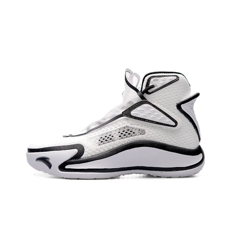 ANTA Kt5 Basketball Shoes Men High Top Black/White-0