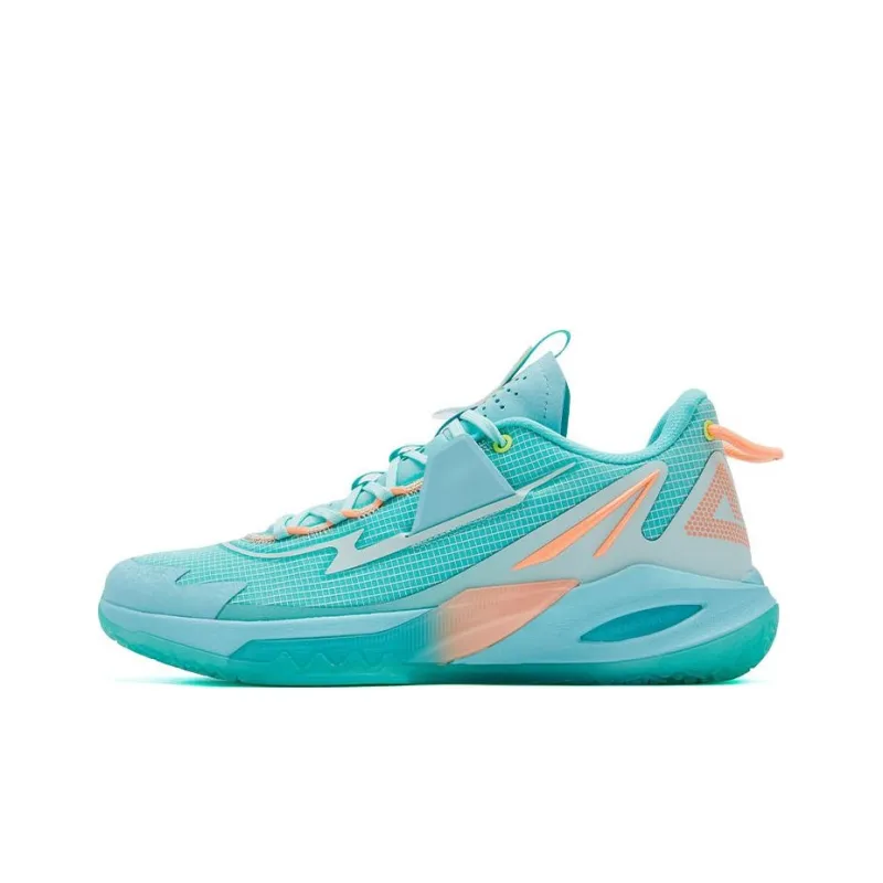 PEAK Lightning 9 Anti Slip And Wear Resistant Breathable Low Top Basketball Shoes Men's Dreamy Green-0