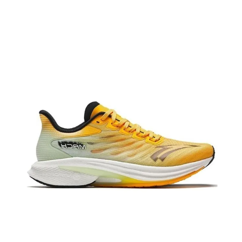 Anta MACH 4.0 Anti Slip Wear Resistant Low Top Running Shoes Men's Yellow Black-2