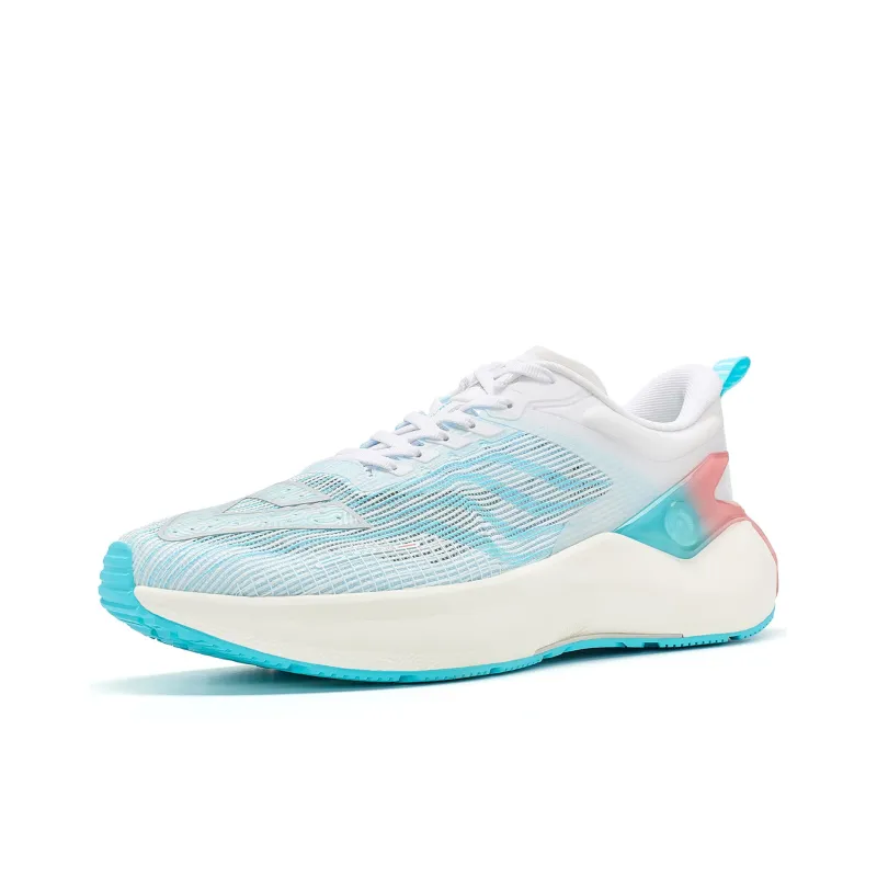 PEAK State Extreme 5.0 Cushioning Abrasion Resistant Breathable Rebound Low Top Running Shoes Men's White Blue-2