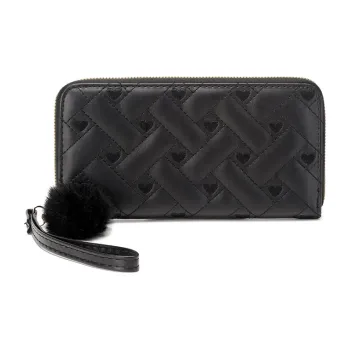 BRINCH PU Clutches Wallets Women's Black/White/Pink/Khaki/Brown