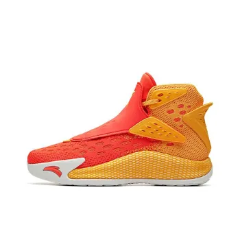 Anta KT5 Winter Klay Thompson 'On Fire' Anti Slip Wear Resistant High Top Basketball Shoes Men's Red