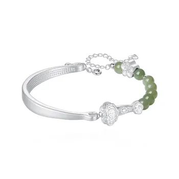 HOLLY RYAN Chalcedony Ruyi Half Bangle Women's