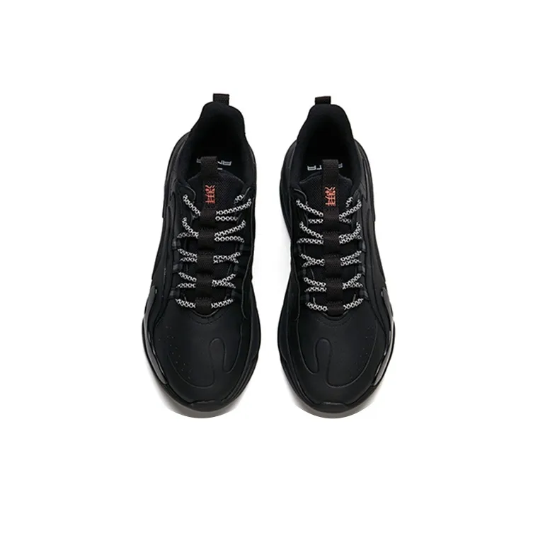 Anta Chao Worship 2.0 Low Top Casual Shoes Men's Pure Black-3