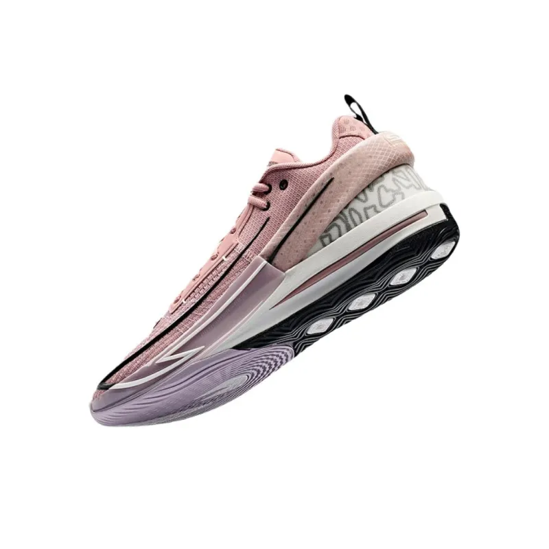 Anta Fengmang 1 Low Top Basketball Shoes Men's Pink-2