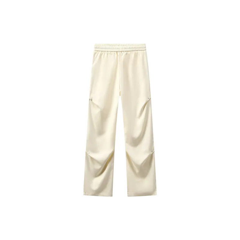 P8H9 Peach Skin Velvet Casual Pants Unisex-10