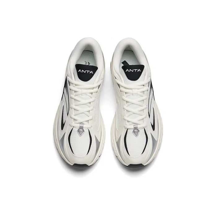 Anta AT952 Cushioning Anti-Slip And Wear-Resistant Low-Top Sports Casual Shoes Ivory White-3