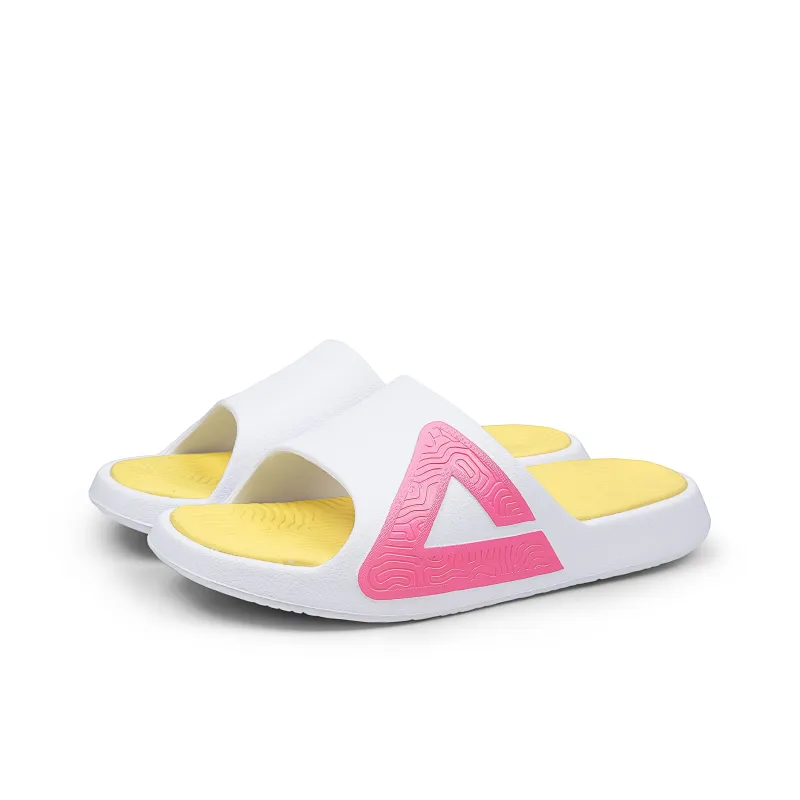 PEAK Tai Ji1.0 Slip Resistant Slide Slippers Women's Strawberry White Red-2