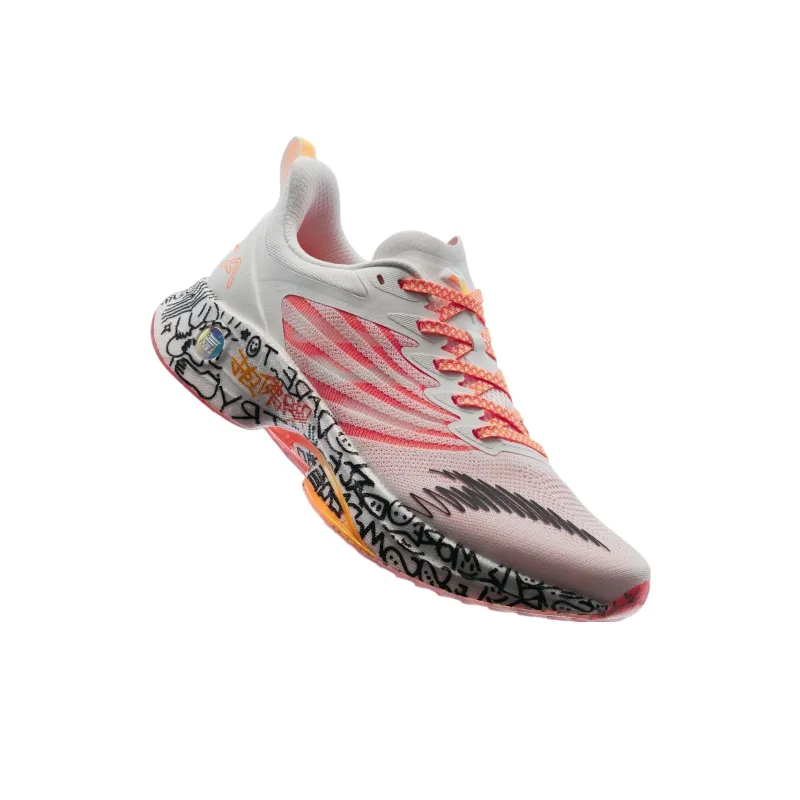 Anta MACH 3.0 Clutching At Buddha's Feet Cushioning, Wear Resistant Low Top Running Shoes Men's White Pink-3