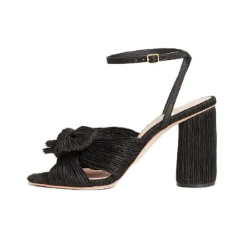 Loeffler Randall Camellia Strap Sandals 9cm Women's Black