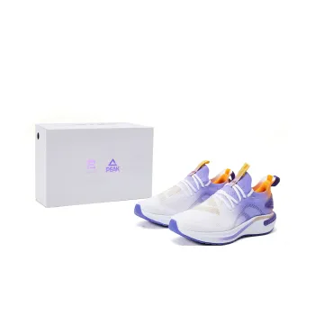 GONGLIDESHIJIE x PEAK State Extreme 5.0 Anti Slip Wear Resistant Low Top Running Shoes Men's White Purple