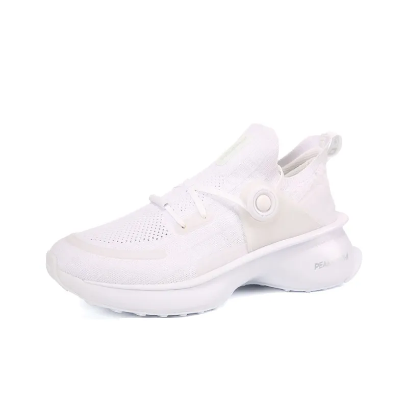 PEAK Tai Ji2.0 Anti Slip Wear Resistant Low Top Running Shoes Women's White-2