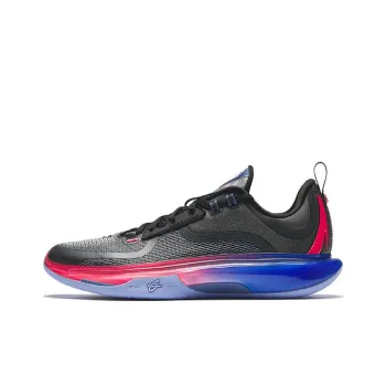 Anta GH5 Cushioning Rebound Low Top Basketball Shoes Men's Black Red Blue