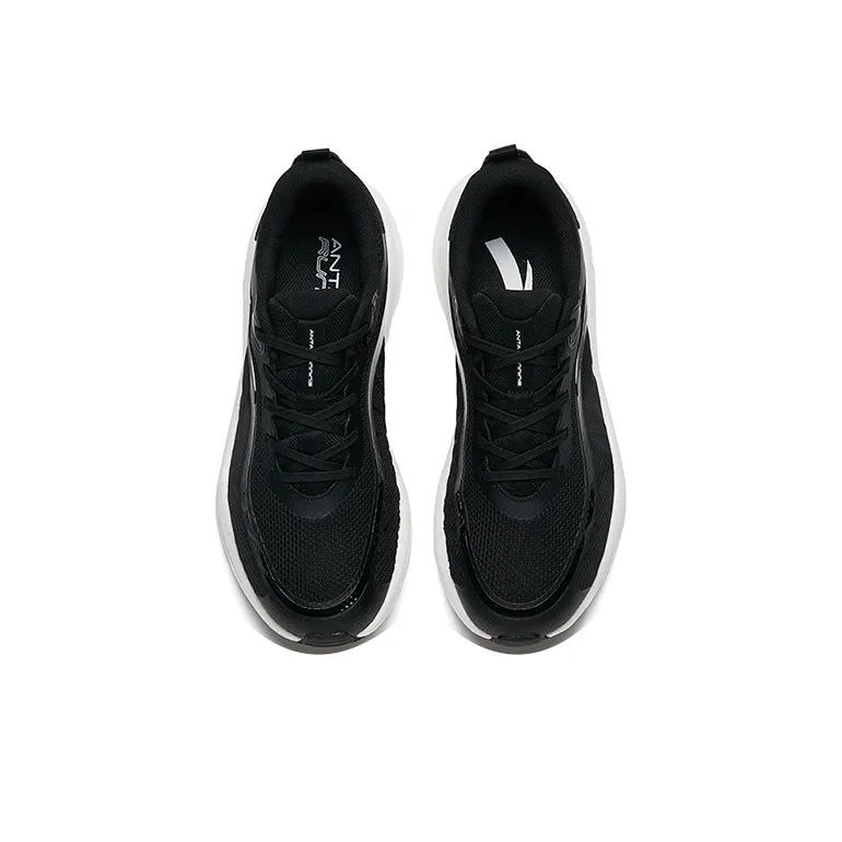 Anta Martian Foam Anti-Slip Wear-Resistant Cushioning Breathable Low-Top Running Shoes Men's Black-2