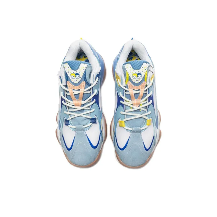 PEAK State Pole 6371 Haier Brother Vintage Basketball Shoes Blue-3