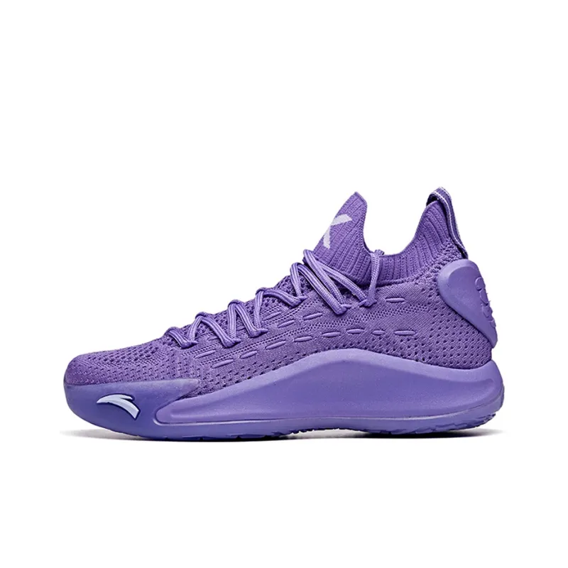 Anta KT5 KT Low For Girls Cushioning Anti Slip And Wear Resistant Mid Top Basketball Shoes Women's Purple-0