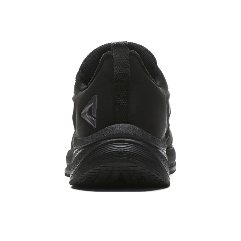 PEAK Wear resistant And Lightweight Low Top Running Shoes Women's All Black-4