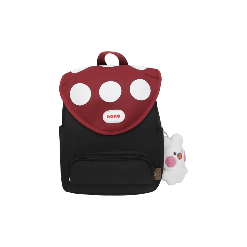 Cwatcun Nylon Backpack Unisex White Pink Black Green Purple-3