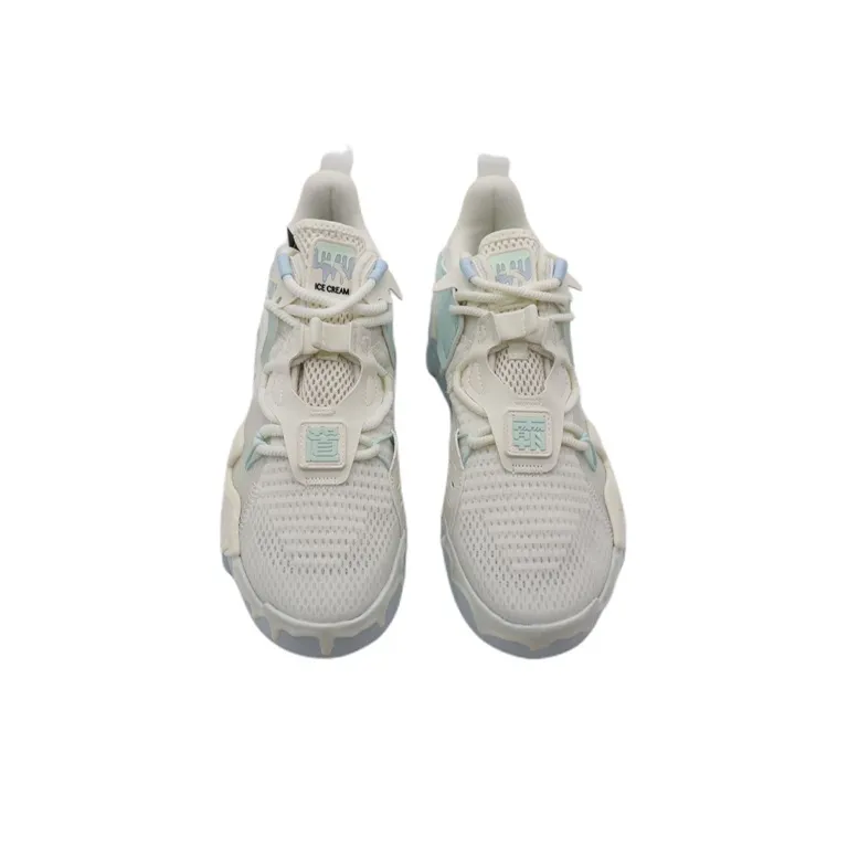 Anta Bastard Anti-Slip Wear-Resistant Mid-Top Training Shoes Men's White-3