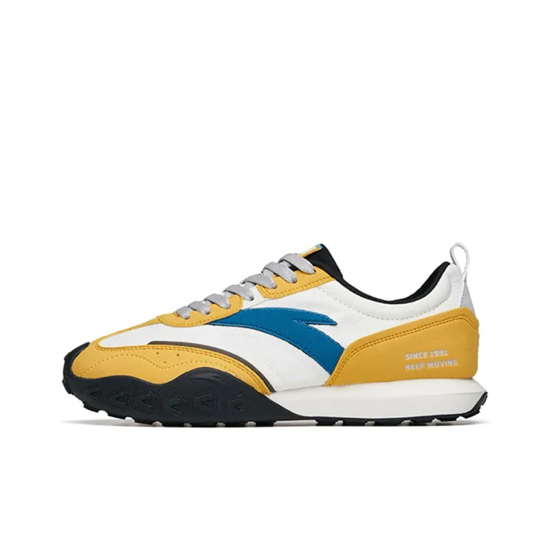 Anta HERITAGE Low-Top Sports Casual Shoes Men's White Yellow-0