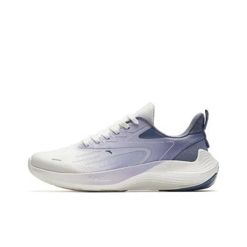 ANTA New Stinger Running Shoes Women's Low-Top Ivory White/Misty Purple Grey/Light Purple