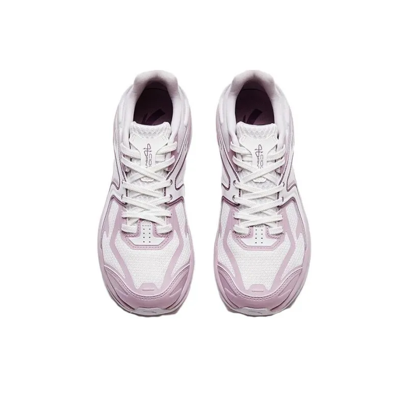 Anta Millennium Glacier Wear Resistant Low Top Chunky Sneakers Women's White Pink-2